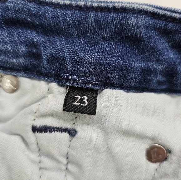 7 for all Mankind NWT Size 23 Kimmie Denim High Rise Straight Leg Jeans - Picture 12 of 12